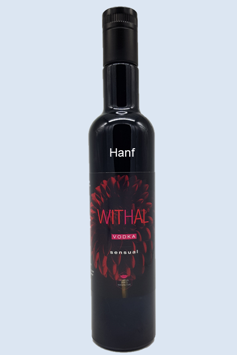 Für Spaß und Glück! Wodka „WITHAL“ mit Hanf.